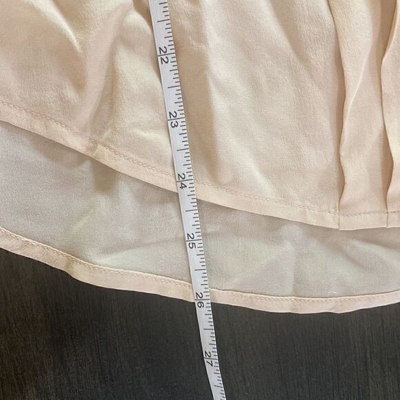 Max Studio 100% silk blush pink small blouse - Picture 7 of 7